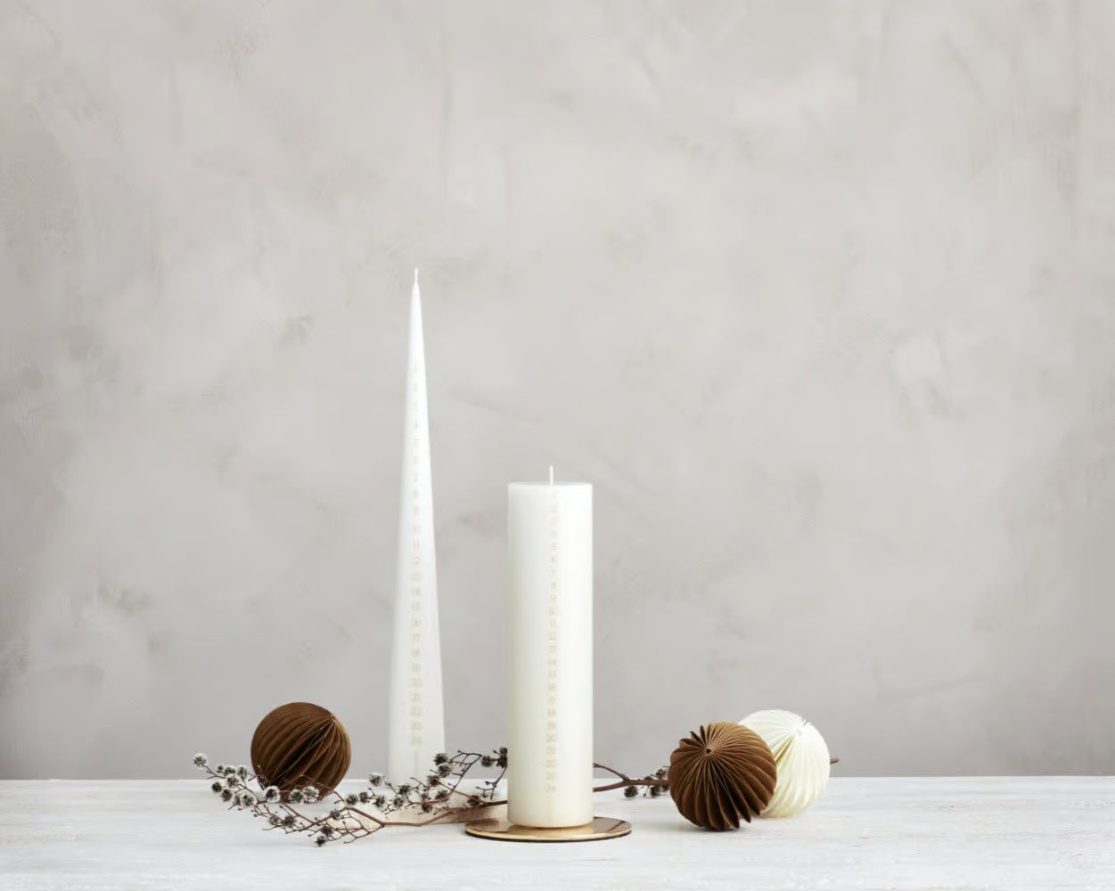 ester & erik Adventkerze -weiß