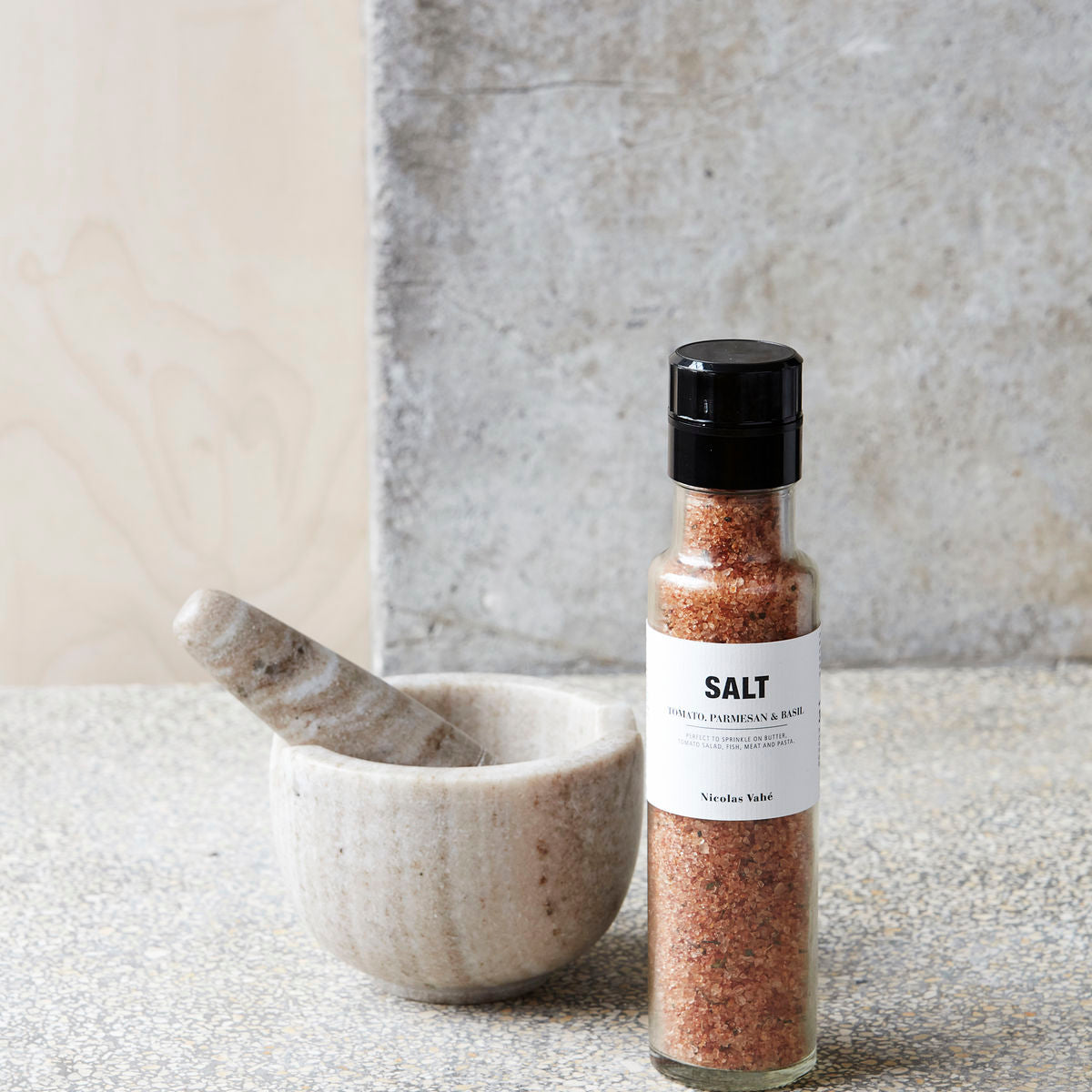 Salz, Parmesan, Tomato & Basil