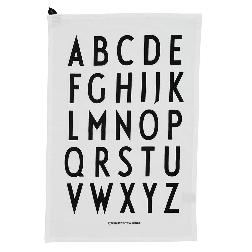 Geschirrtuch, Design Letters