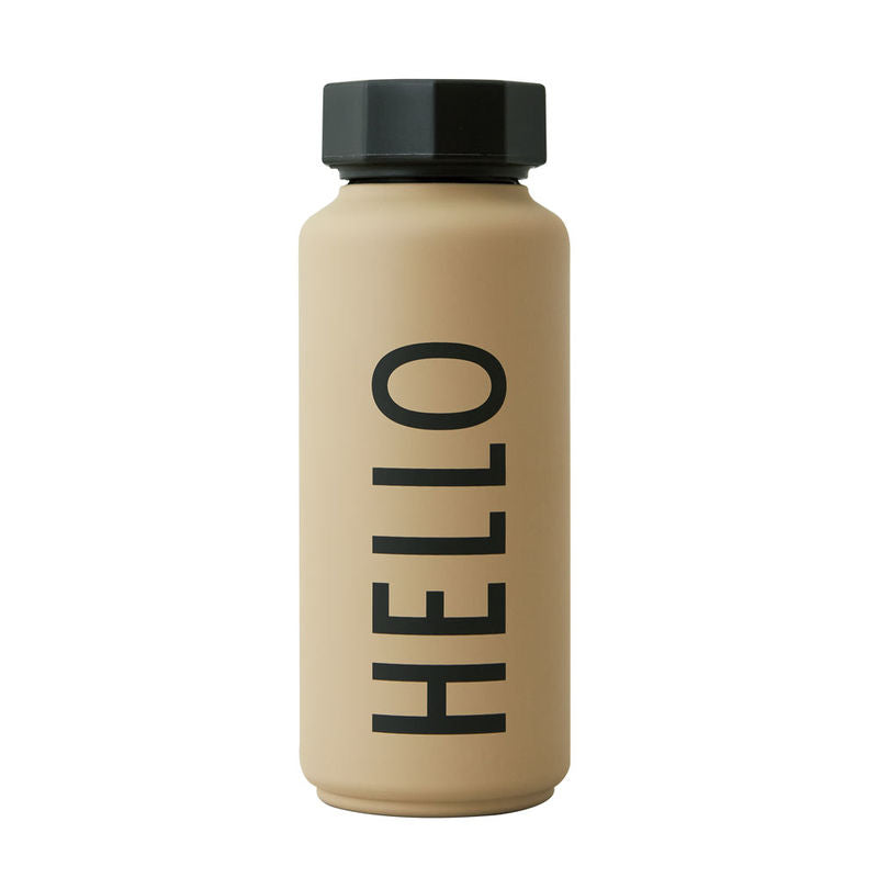 Thermoflasche von Design Letters, beige