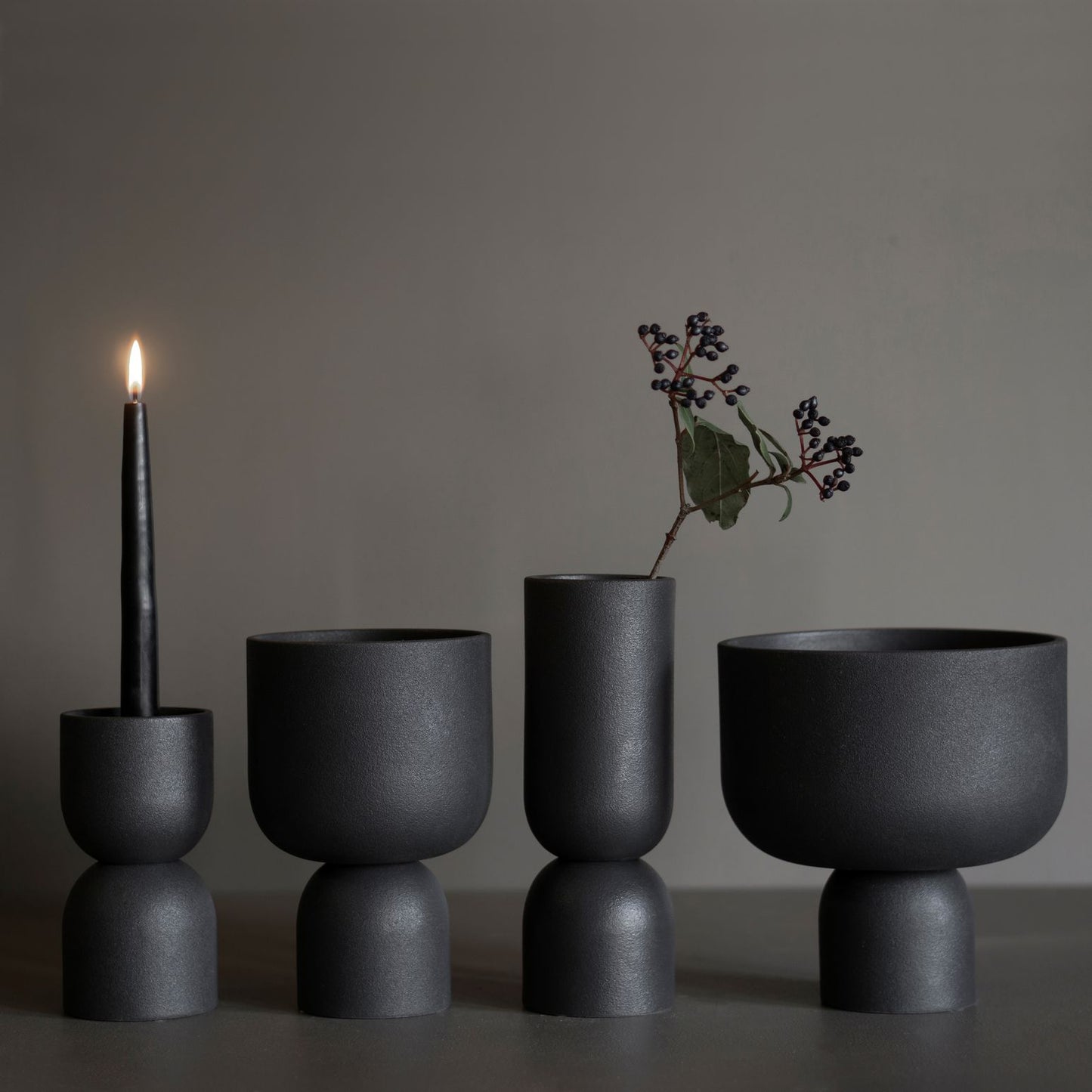 Kerzenhalter, Post, dbkd, cast iron