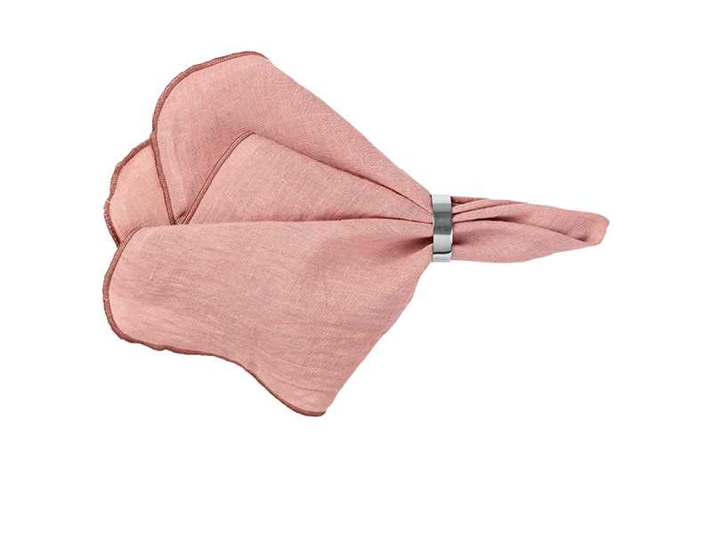 Leinenserviette Gracie, Broste Copenhagen, rosa