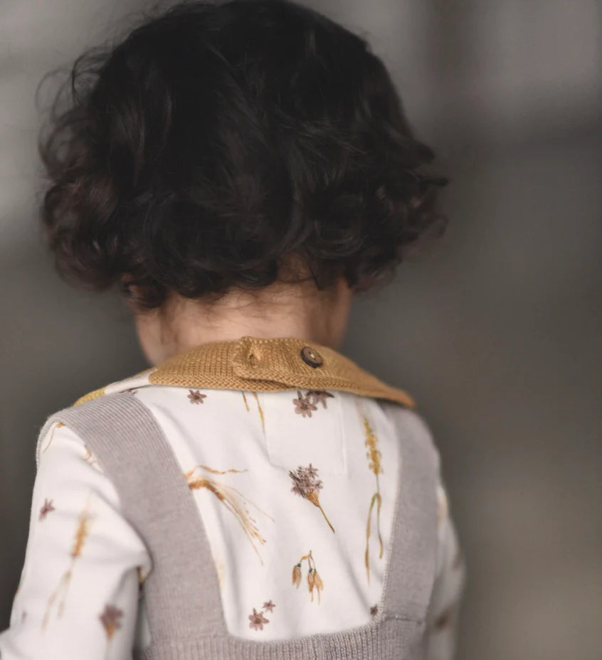Body Long Sleeve, Plain, saga copenhagen, Größe 50/56, Weizenoptik
