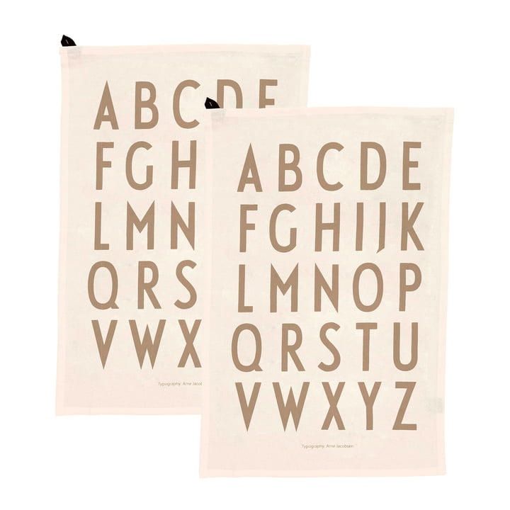 Geschirrtuch, Design Letters