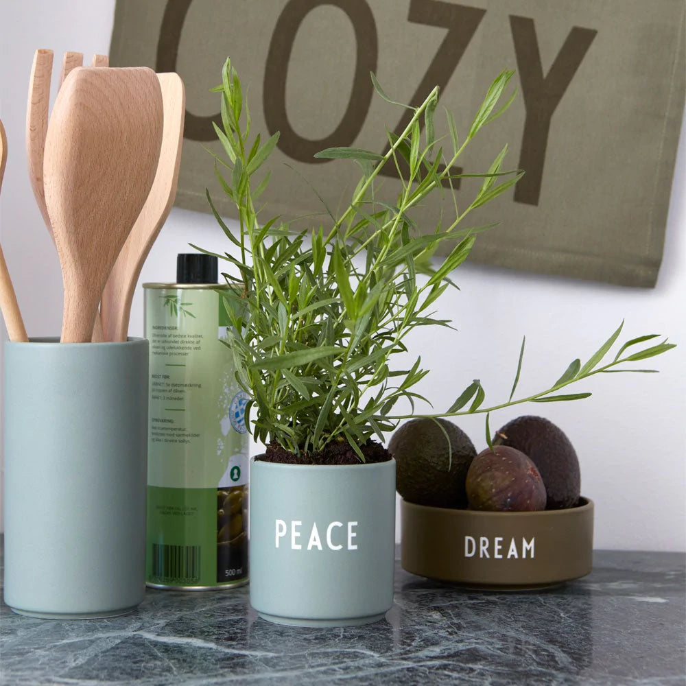Favourite Cup, Design Letters, Peace, grün