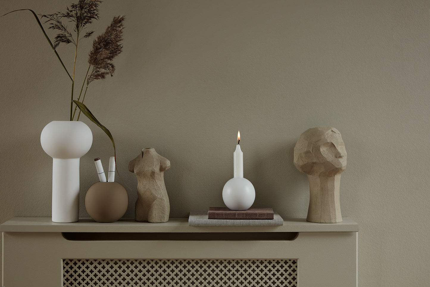 Pillar Vase - weiß klein - Cooee