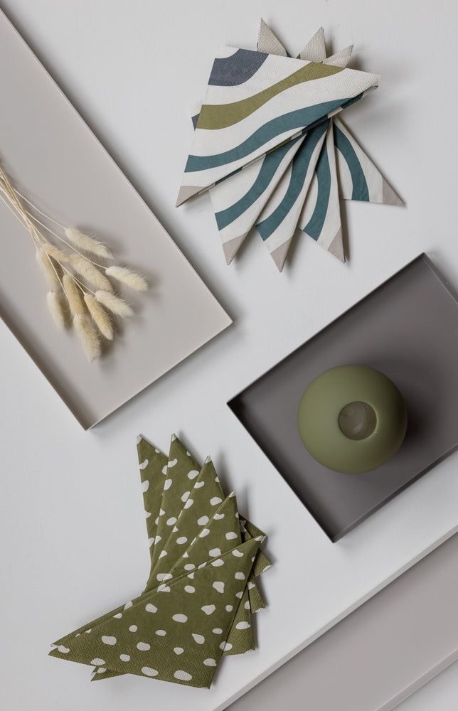 Servietten Dots Olive - Cooee