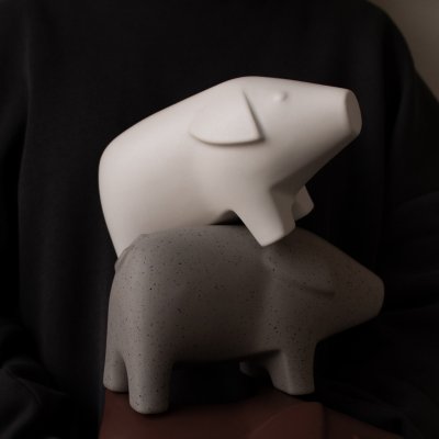 Dekoschwein, Swedish Pig, dbkd, large, white