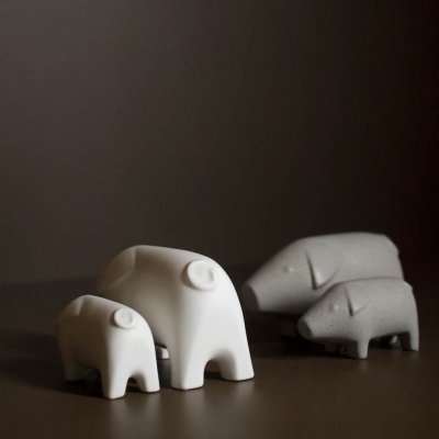 Dekoschwein, Swedish Pig, dbkd, large, white