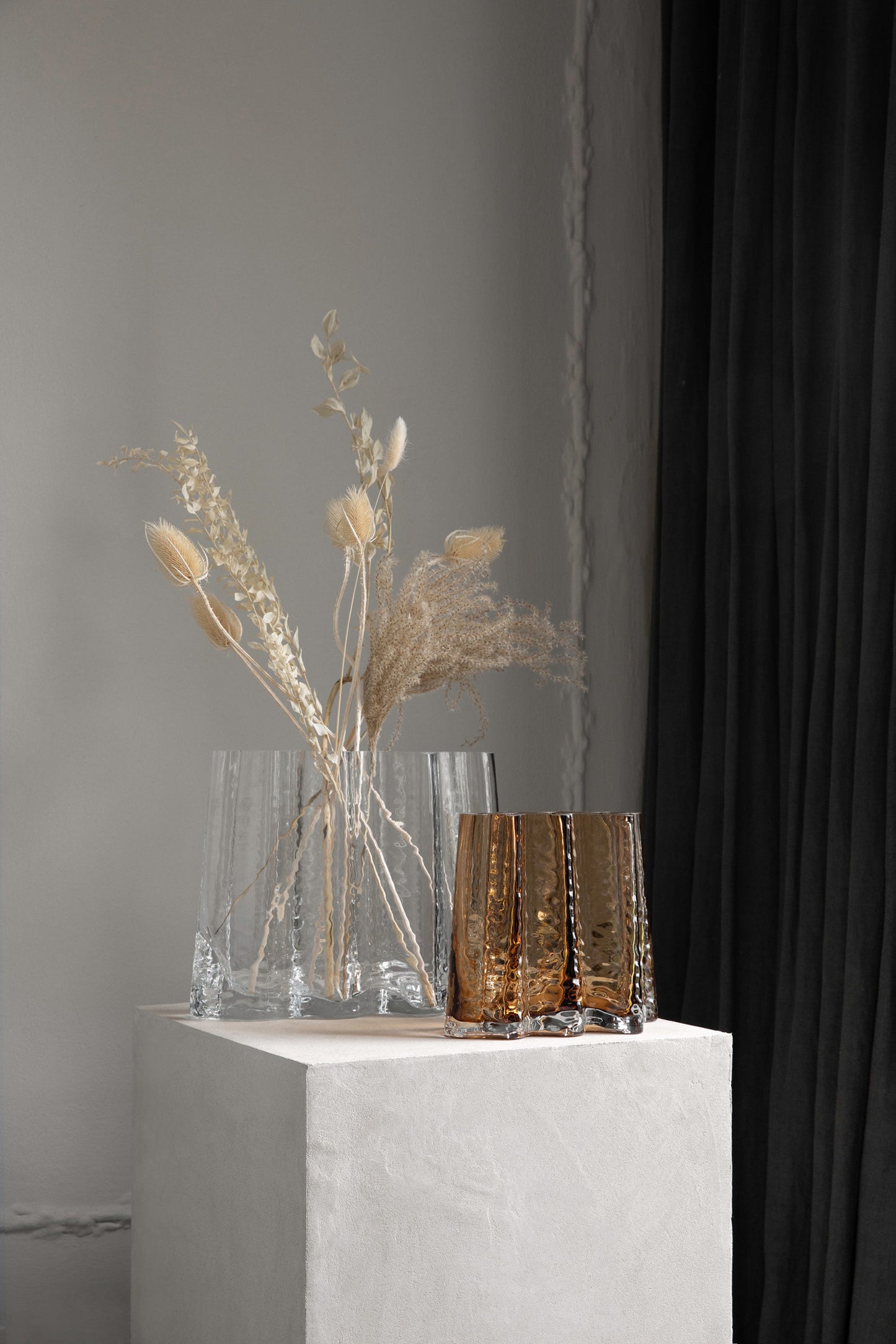 Gry Wide Vase - clear groß - Cooee