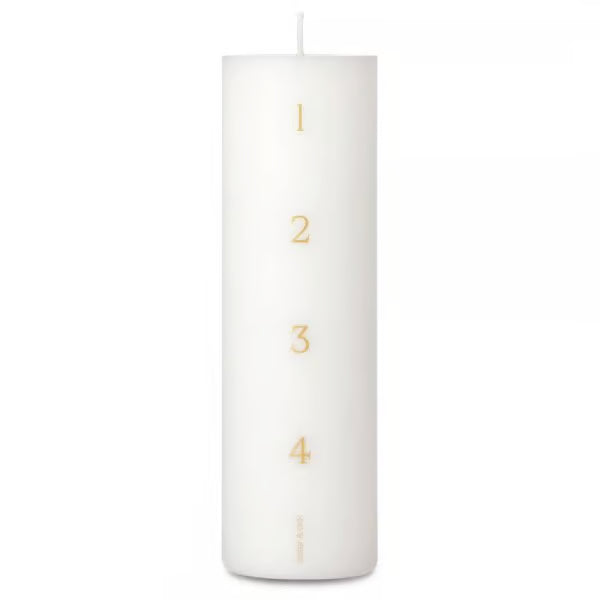 ester & erik Adventkerze -weiß