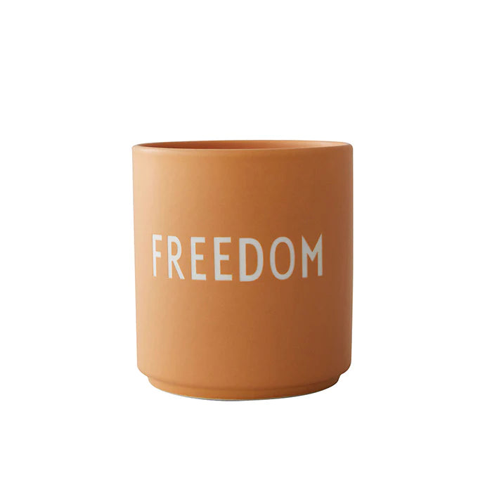 Favourite Cup, Design Letters, Freedom, orange