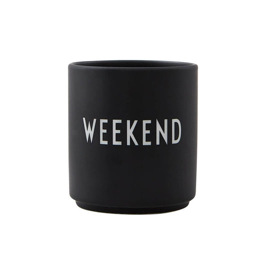 Favourite Cup, Design Letters, Weekend, schwarz