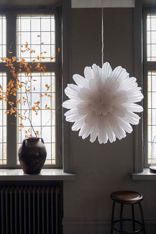 Leuchtstern Snöblomma 68, Watt&Veke, weiß