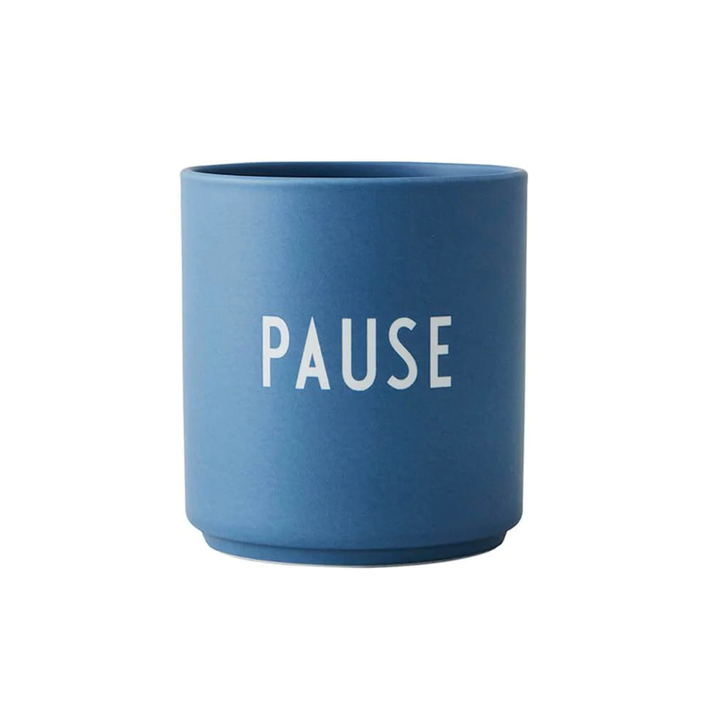 Favourite Cup, Design Letters, Pause, blau