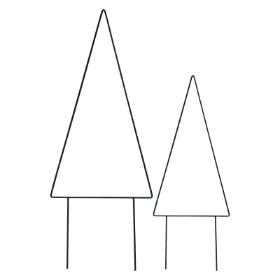 Eisentannenbaum, Garden Stick Tree, 2er Set, dbkd