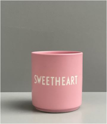 Favourite Cup, Design Letters, Sweetheart, rosa
